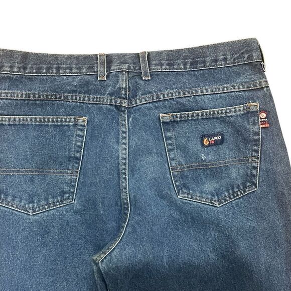 Lapco FR Jeans Men's 38 x 36 Dark Wash Denim Cotton Flame Resistant Workwear - Picture 7 of 7